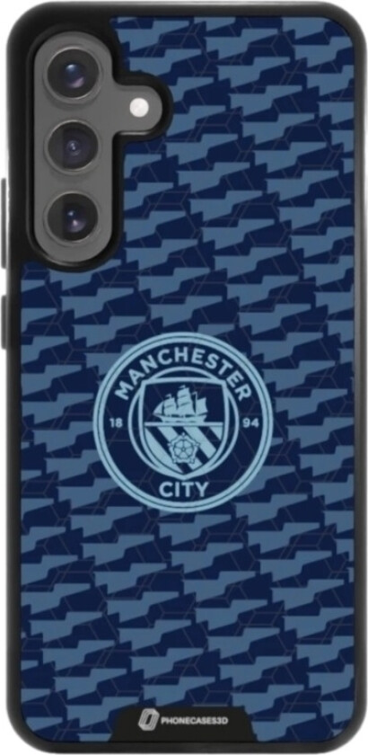 Samsung Galaxy S25+ Man City 3D mobildeksel, svart