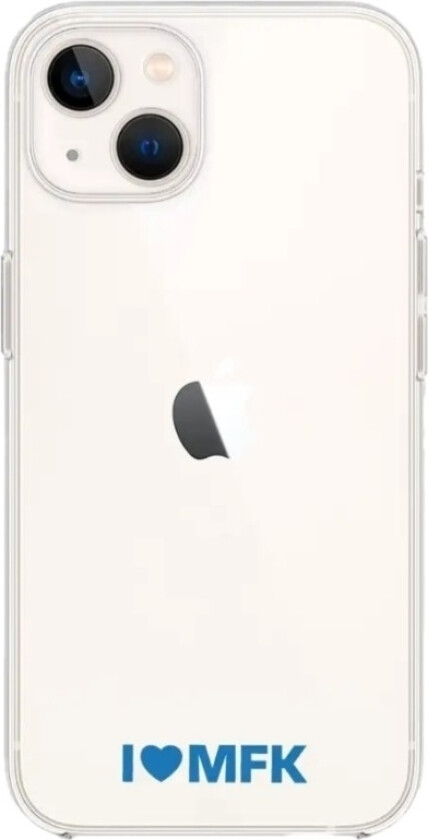 iPhone 14 Molde FK Clear case -mobildeksel, hvit