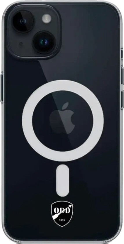 iPhone 14 Odds Ballklubb Clear case (MagSafe) -mobildeksel, svart