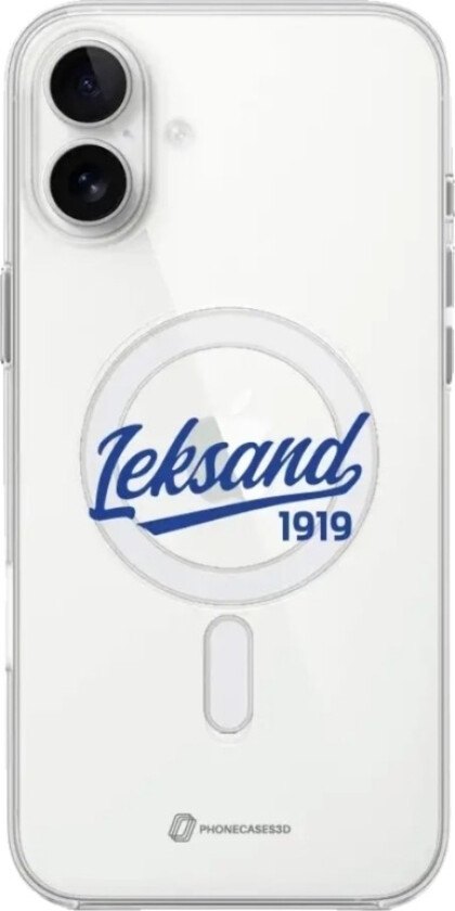 iPhone 16 Plus Leksands IF Clear case (MagSafe) -mobildeksel, hvit