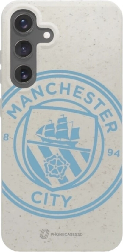 Samsung Galaxy S25+ Man City komposterbart deksel, hvit