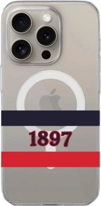 iPhone 15 Pro HIFK Hockey Clear case (MagSafe) -mobildeksel, hvit