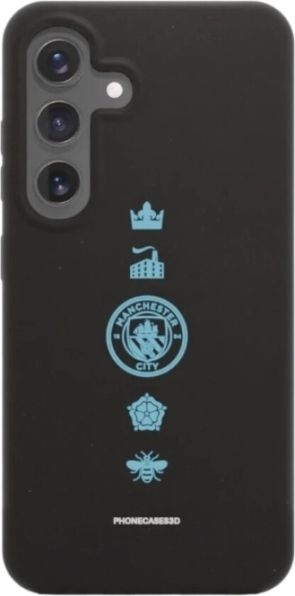Samsung Galaxy S25 Man City komposterbart deksel, svart