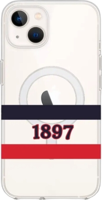 iPhone 13 HIFK Hockey Clear case (MagSafe) -mobildeksel, hvit