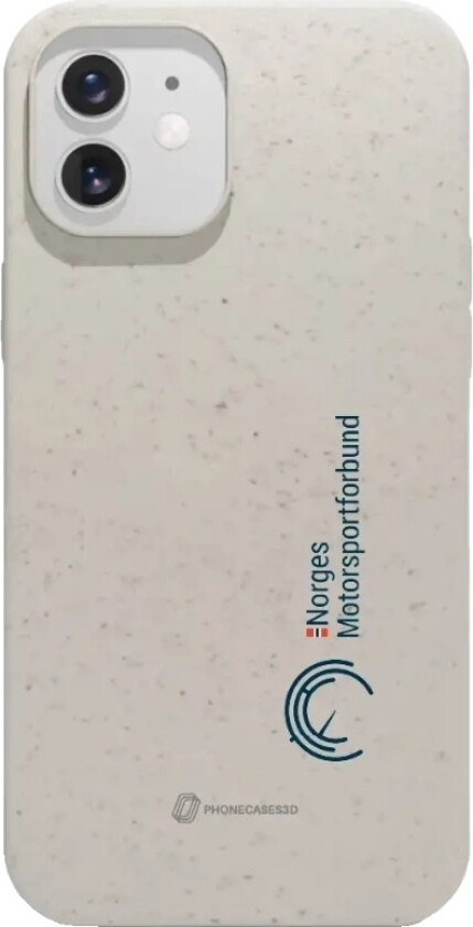 iPhone 12 Norges Motorsportforbund komposterbart deksel, hvit