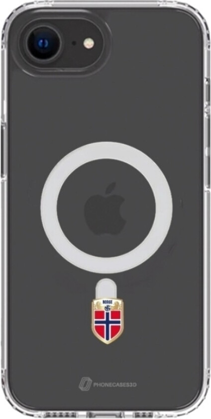 iPhone 16e Norges Fotballforbund Clear case (MagSafe) -mobildeksel, svart