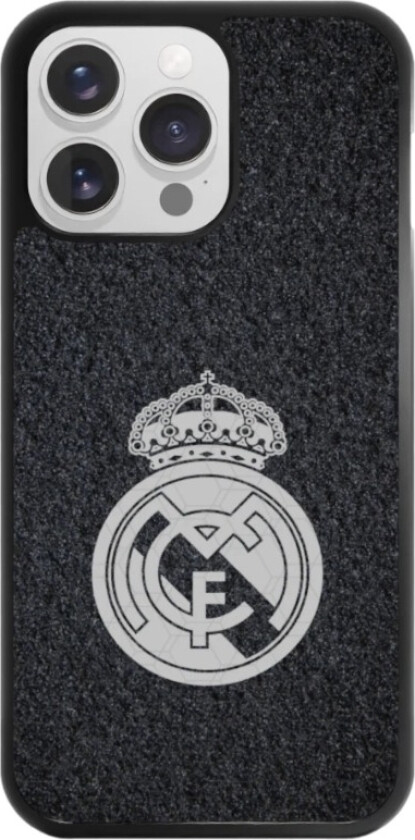 iPhone 16 Pro Max Real Madrid 3D mobildeksel, svart