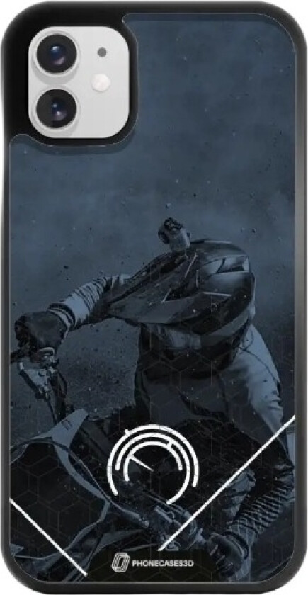 iPhone 11 Norges Motorsportforbund 3D mobildeksel, svart