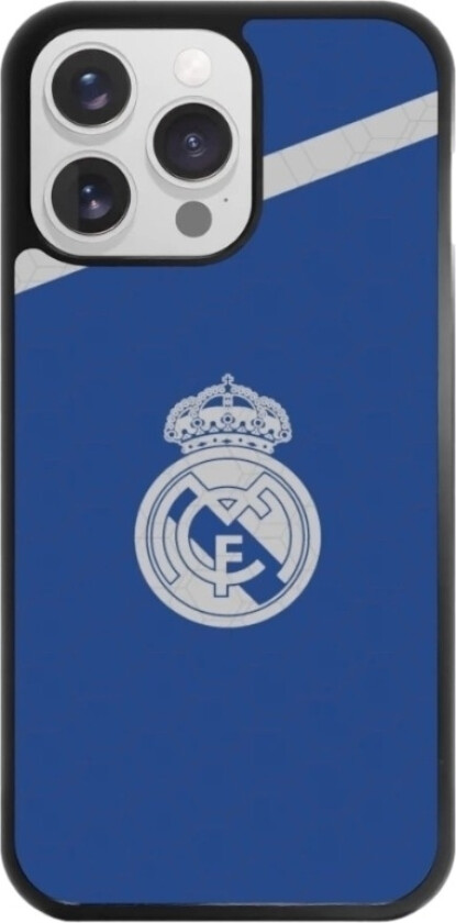iPhone 16 Pro Max Real Madrid 3D mobildeksel, svart