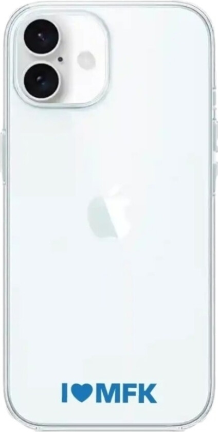 iPhone 16 Molde FK Clear case -mobildeksel, hvit