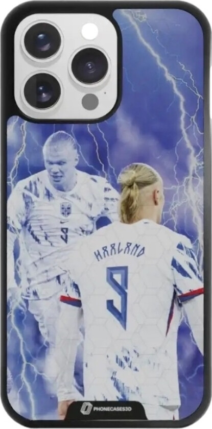 iPhone 16 Pro Max Norges Fotballforbund 3D mobildeksel, svart