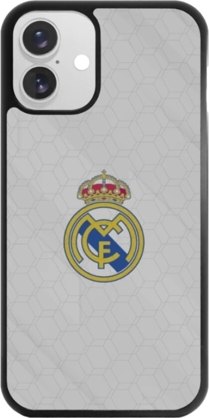 iPhone 16 Plus Real Madrid 3D mobildeksel, svart