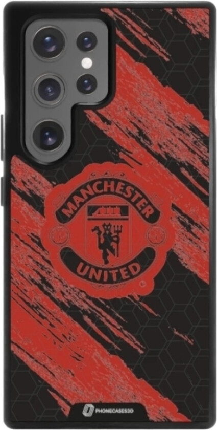 Samsung Galaxy S25 Ultra Manchester United FC 3D mobildeksel, svart