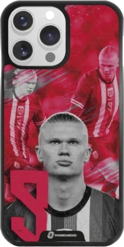 iPhone 14 Pro Norges Fotballforbund 3D mobildeksel, svart