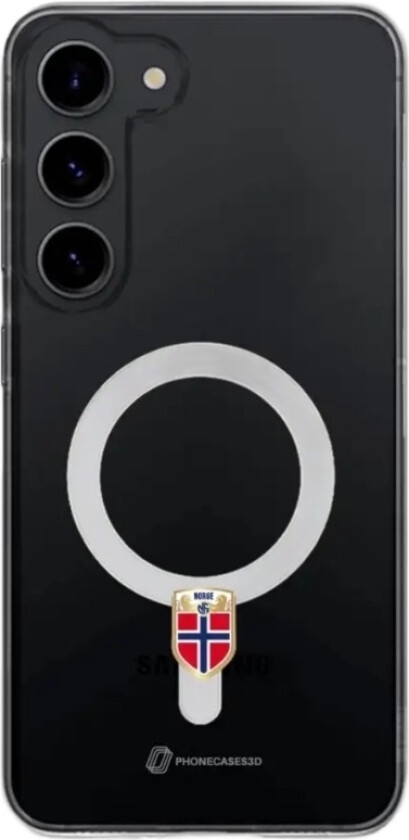 Samsung Galaxy S26+ Norges Fotballforbund Clear case (MagSafe) -mobildeksel, svart
