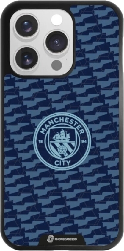 iPhone 16 Pro Man City 3D mobildeksel, svart