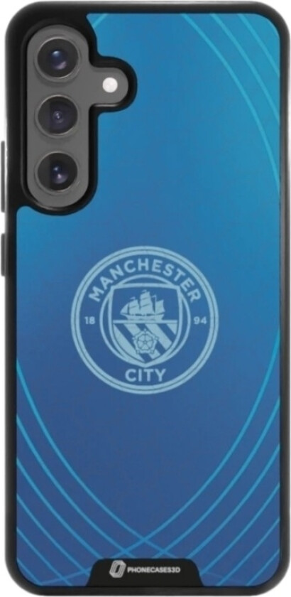 Samsung Galaxy S25+ Man City 3D mobildeksel, svart