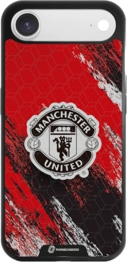 iPhone Air Manchester United FC 3D mobildeksel, svart