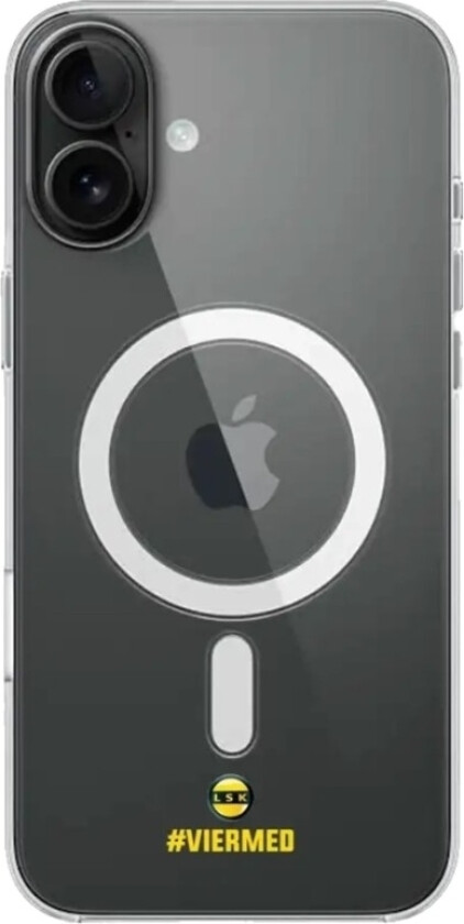 iPhone 16 Plus Lillestrøm SK Clear case (MagSafe) -mobildeksel, svart
