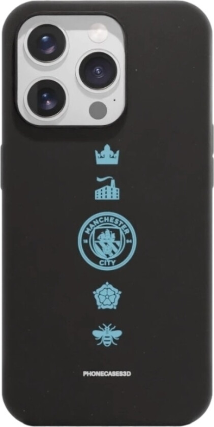 iPhone 15 Pro Man City komposterbart deksel, svart