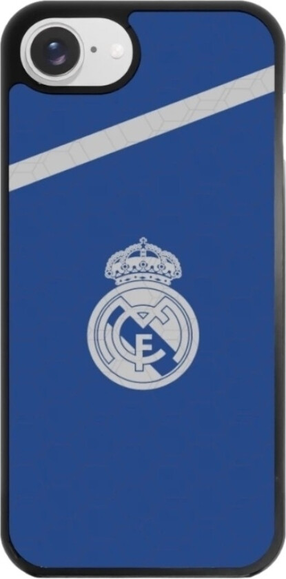 iPhone 16e Real Madrid 3D mobildeksel, svart
