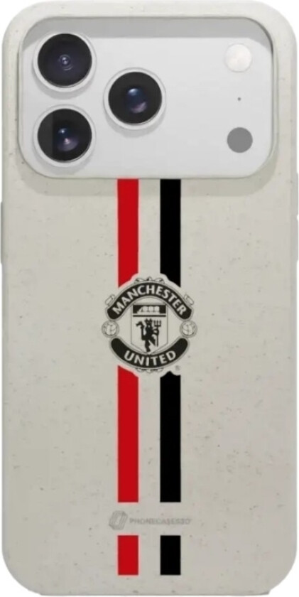 iPhone 17 Pro Manchester United FC komposterbart deksel, hvit