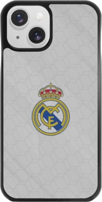 iPhone 15 Real Madrid 3D mobildeksel, svart