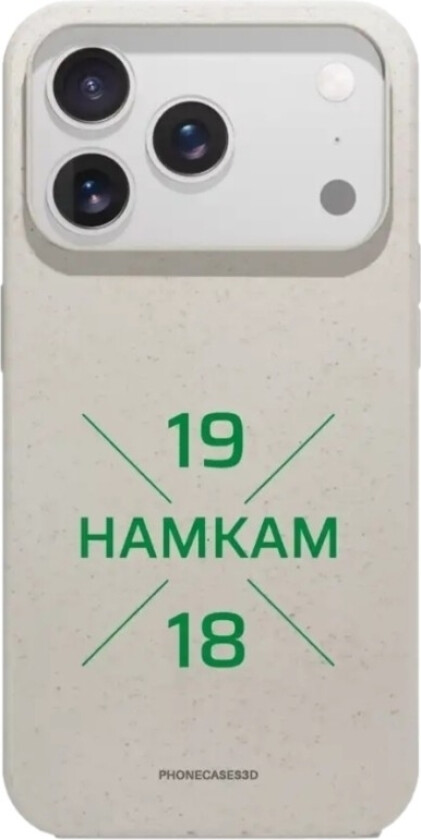 iPhone 17 Pro HamKam komposterbart deksel, hvit