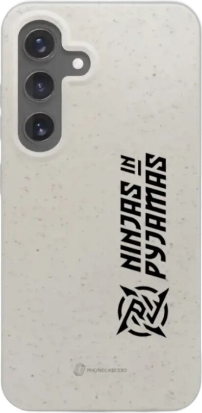 Samsung Galaxy S25 Ninjas in Pyjamas komposterbart deksel, hvit