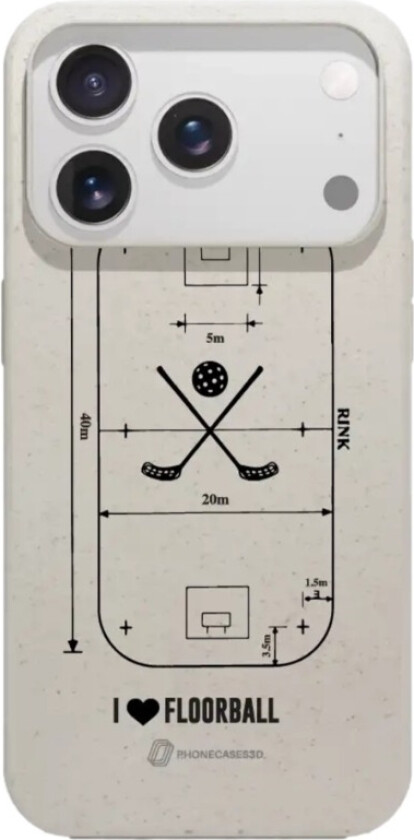 iPhone 17 Pro Max Pixbo IBK komposterbart deksel, hvit