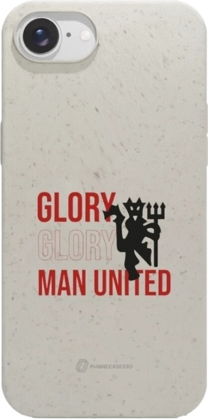 iPhone 16e Manchester United FC komposterbart deksel, hvit