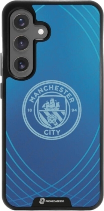 Samsung Galaxy S25 Man City 3D mobildeksel, svart
