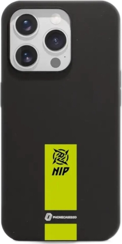 iPhone 15 Pro Ninjas in Pyjamas komposterbart deksel, svart