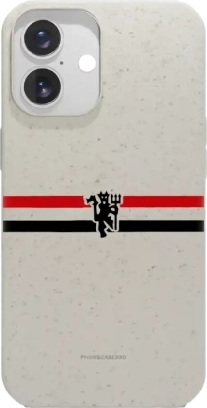 iPhone 16 Manchester United FC komposterbart deksel, hvit