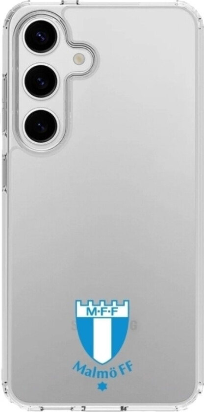 Samsung Galaxy S25 Malmö FF Clear case -mobildeksel, hvit