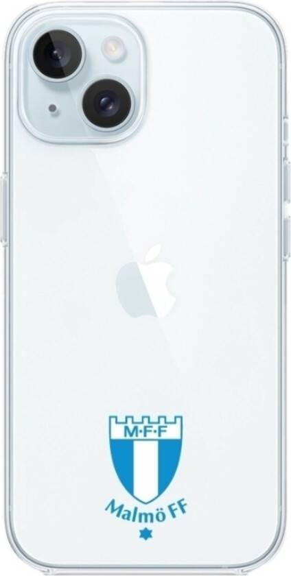 iPhone 15 Malmö FF Clear case -mobildeksel, hvit