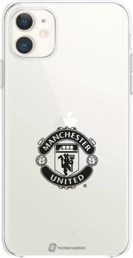 iPhone 11 Manchester United FC Clear case -mobildeksel, hvit