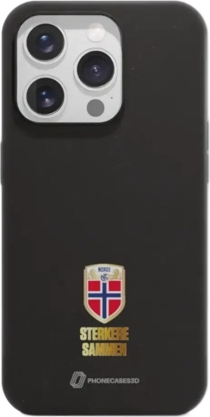 iPhone 16 Pro Norges Fotballforbund komposterbart deksel, svart