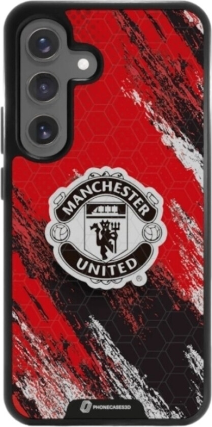 Samsung Galaxy S25 Manchester United FC 3D mobildeksel, svart