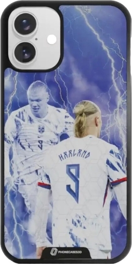 iPhone 16 Plus Norges Fotballforbund 3D mobildeksel, svart