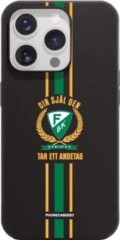 iPhone 15 Pro Färjestad BK komposterbart deksel, svart