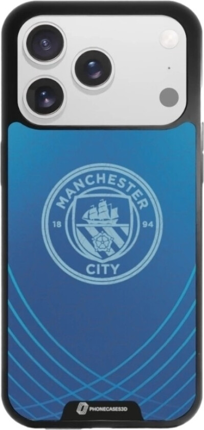iPhone 17 Pro Man City 3D mobildeksel, svart