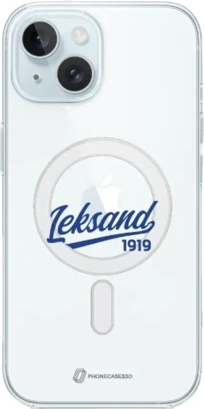 iPhone 15 Leksands IF Clear case (MagSafe) -mobildeksel, hvit