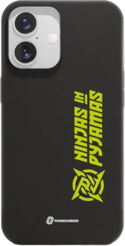iPhone 16 Ninjas in Pyjamas komposterbart deksel, svart