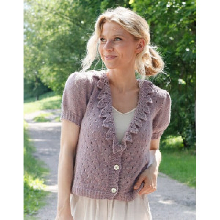 Fairy Woods Cardigan by DROPS Design - Cardigan Strikkeoppskrift str.  - XX-Large