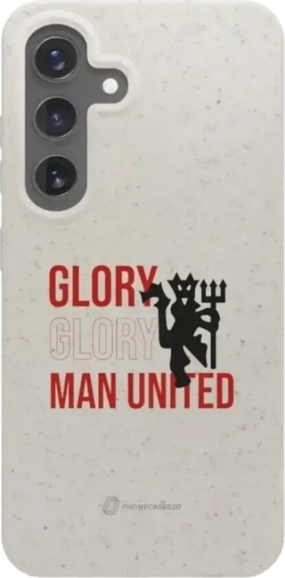 Samsung Galaxy S25 Manchester United FC komposterbart deksel, hvit