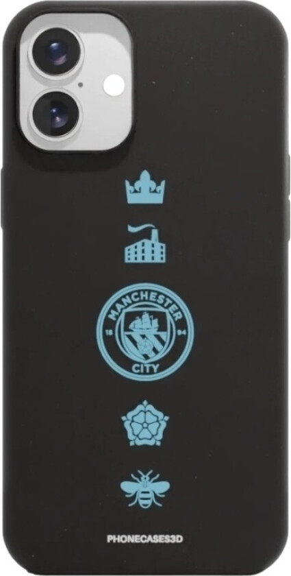 iPhone 16 Plus Man City komposterbart deksel, svart