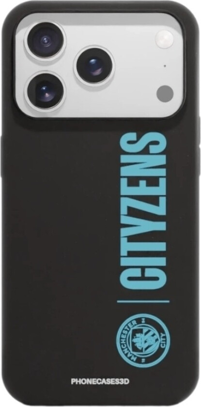 iPhone 17 Pro Max Man City komposterbart deksel, svart
