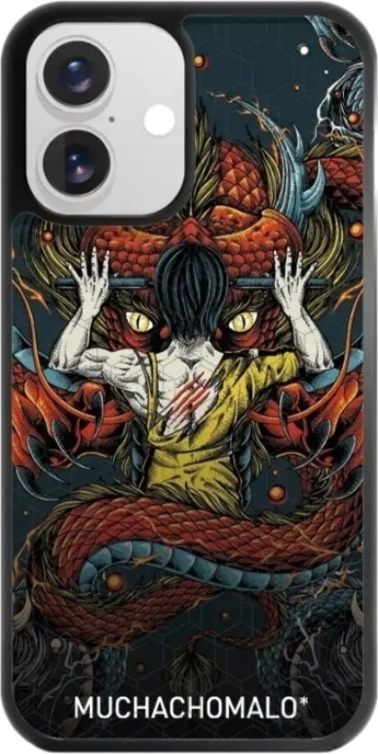 iPhone 16 Muchacho Malo 3D mobildeksel, svart