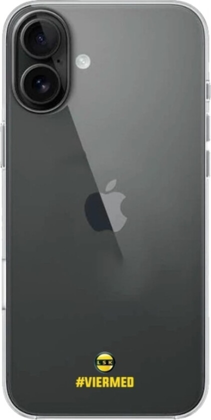 iPhone 16 Plus Lillestrøm SK Clear case -mobildeksel, svart